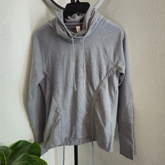 Lucy Pullover Jacket Cowl Neck Gray Womens‎ Small Petite - Picture 3 of 7